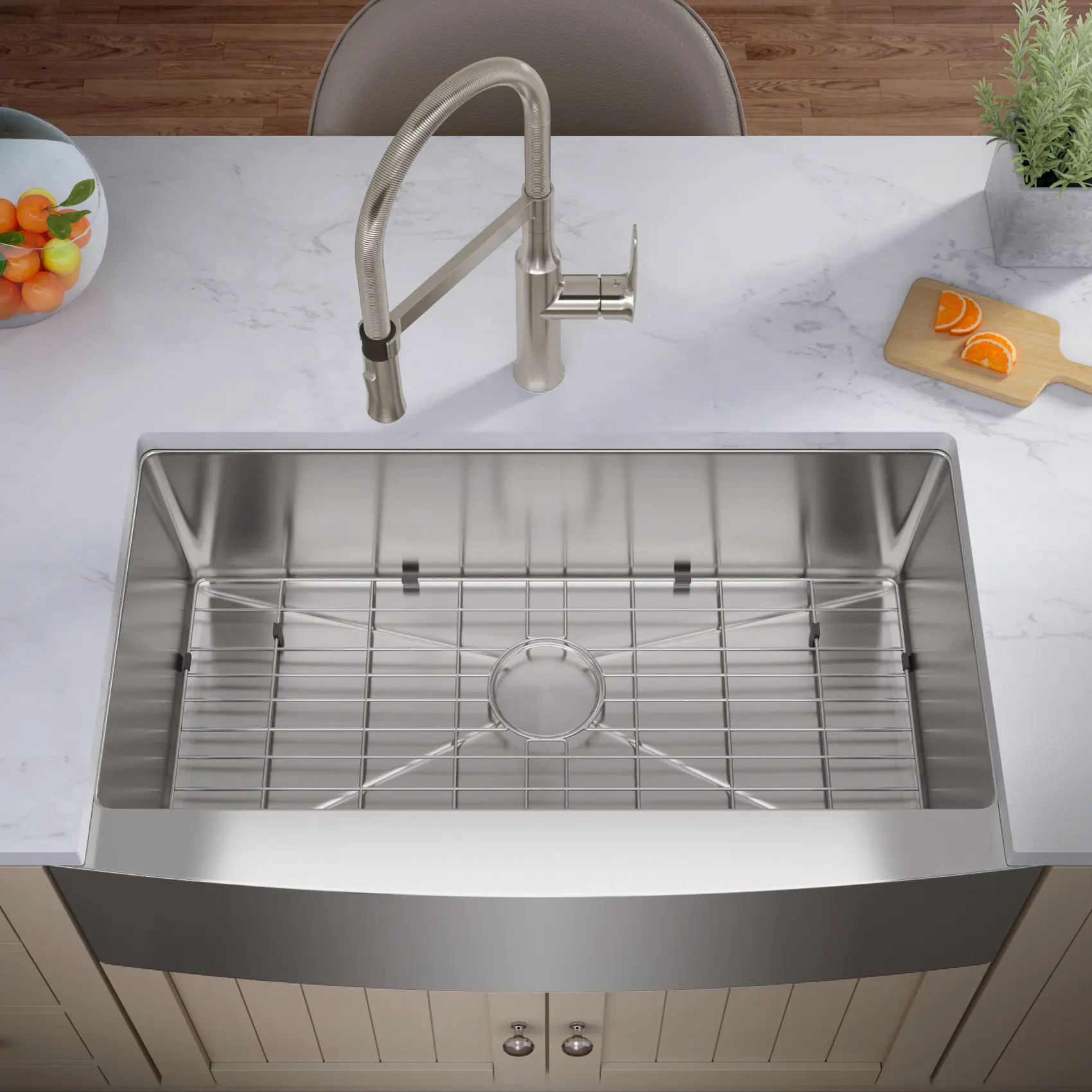 23-3/4" Stainless Steel Kitchen Sink Bottom Grid, G-2718 - Image 2