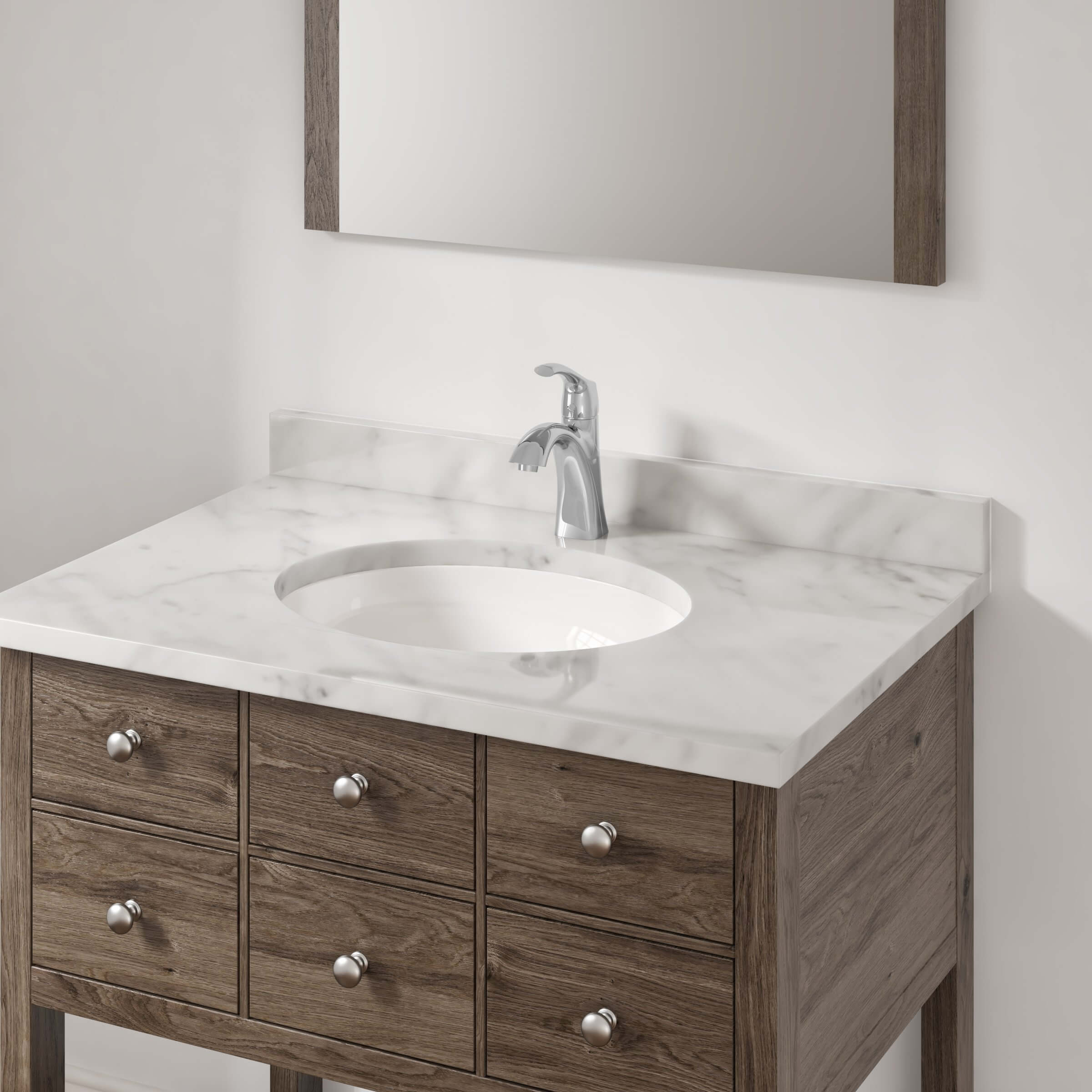 Single Hole 1-Handle Bathroom Faucet with Pop-up Drain in Brushed Nickel, A-6550-BN - Image 5