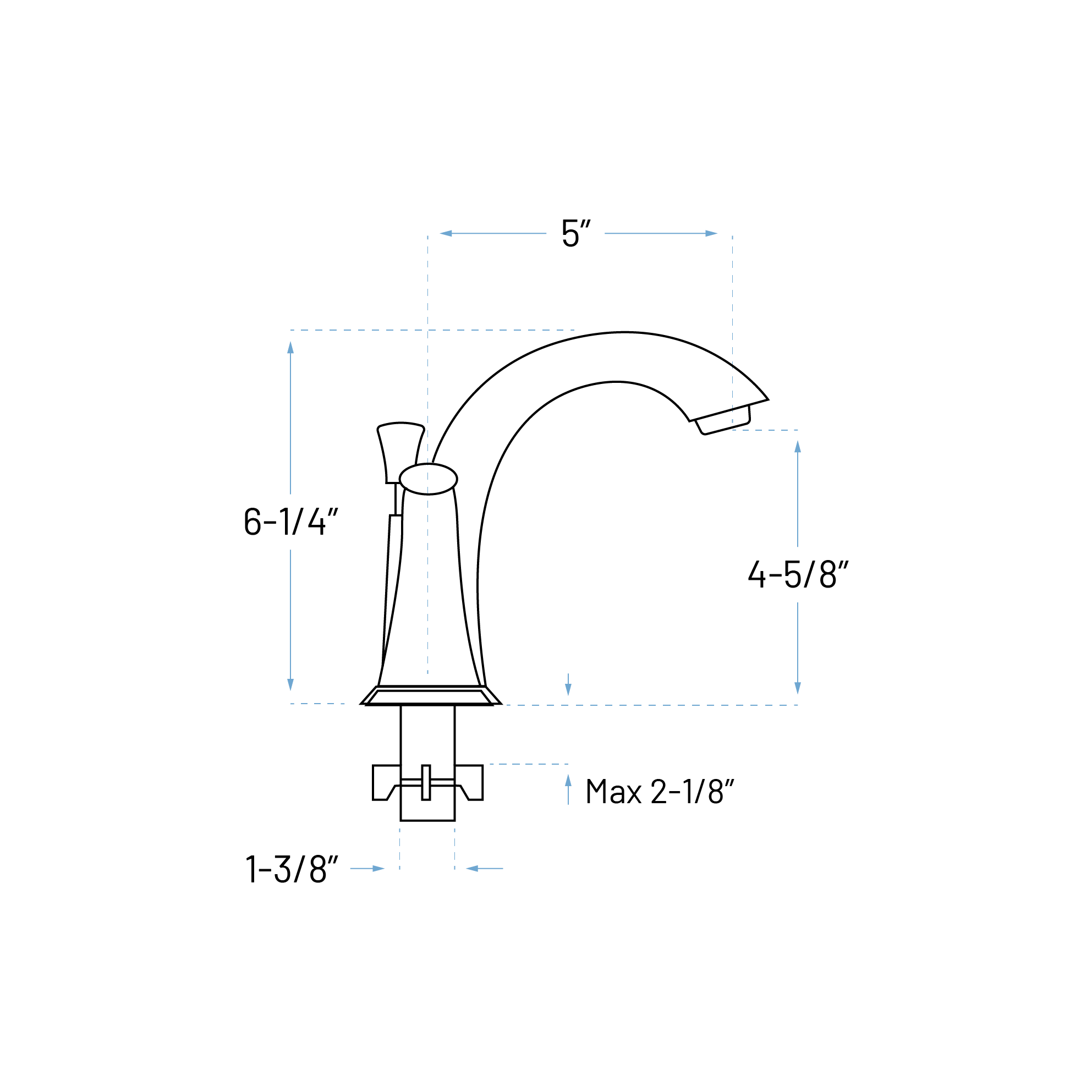 Widespread Two Handle Bathroom Faucet with Pop-up Drain in Chrome, A-6570-C - Image 3