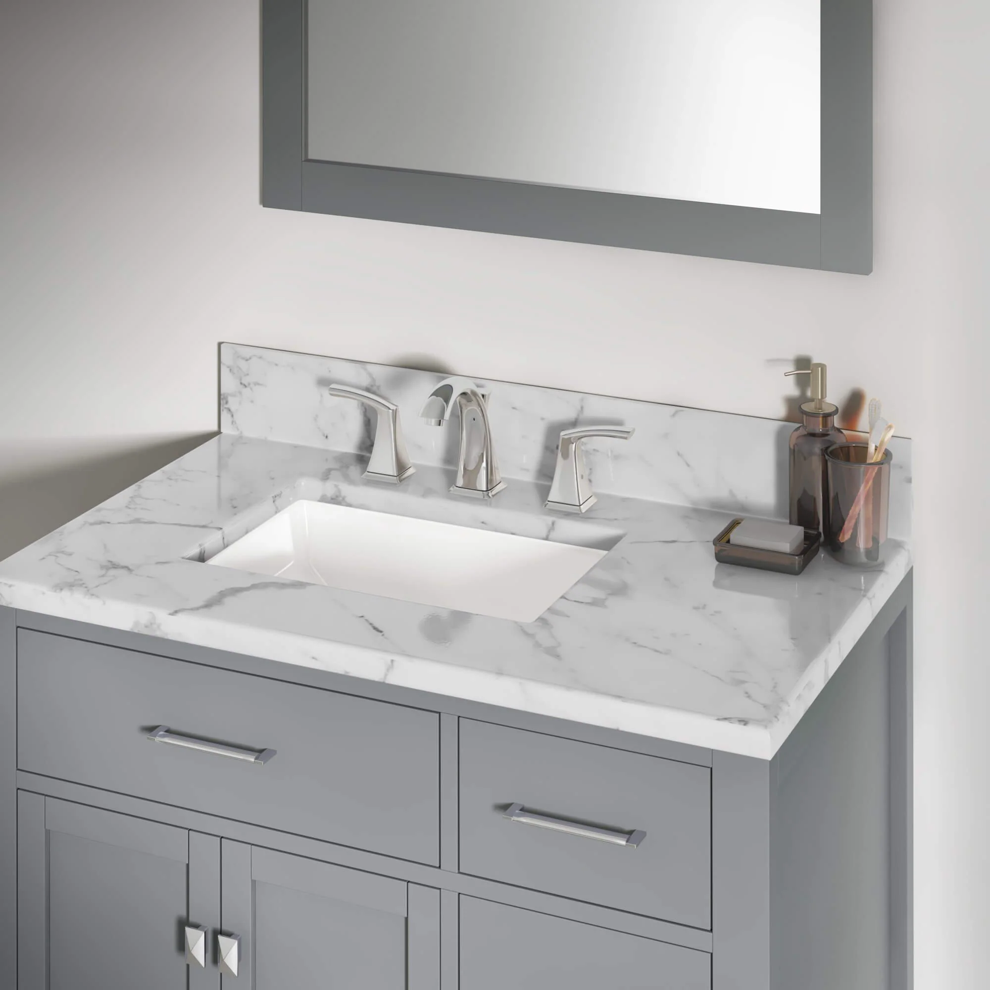 Widespread Two Handle Bathroom Faucet with Pop-up Drain in Chrome, A-6570-C - Image 4