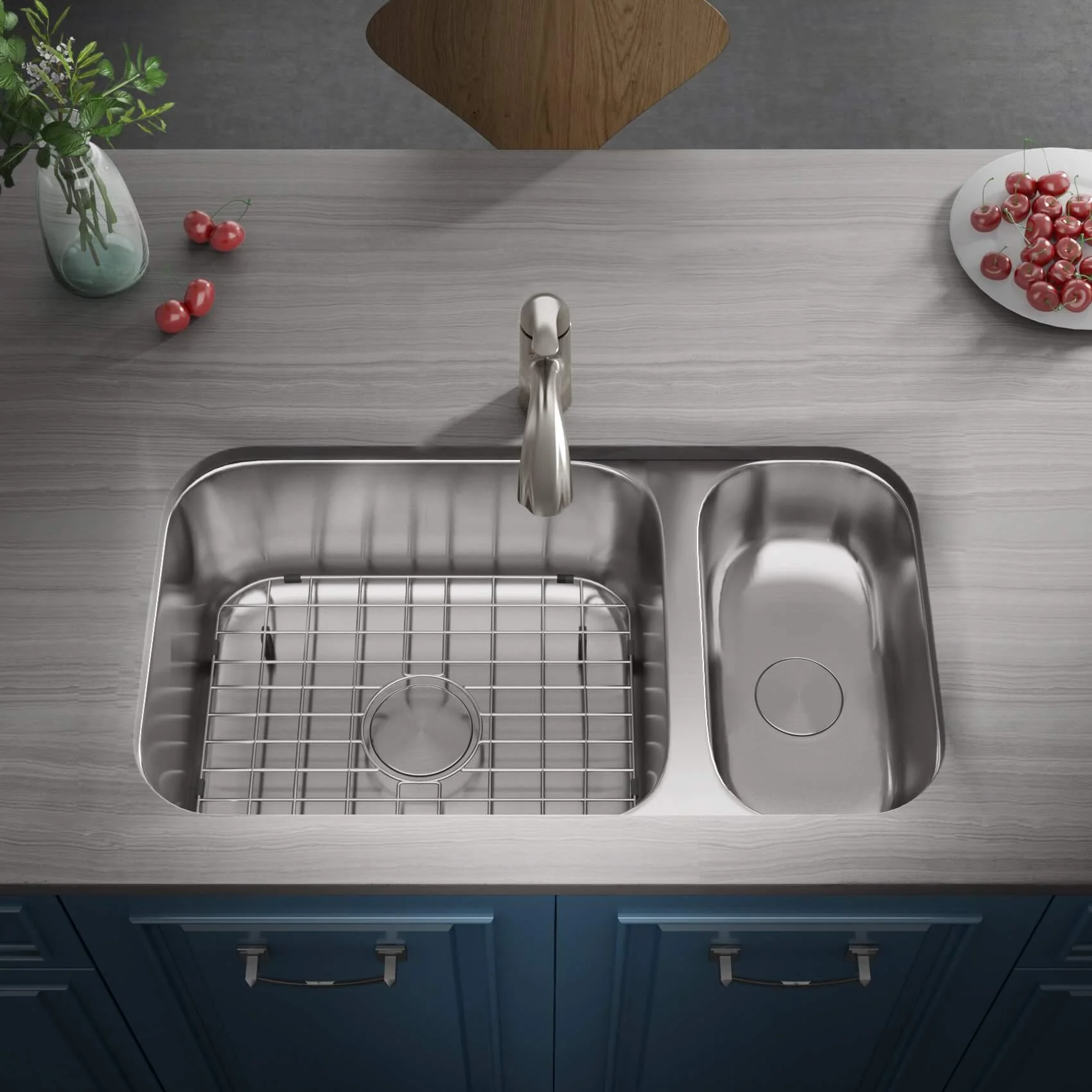 Brushed Nickel Single Handle Pull-Out Sprayer Kitchen Faucet, A-700-BN - Image 5