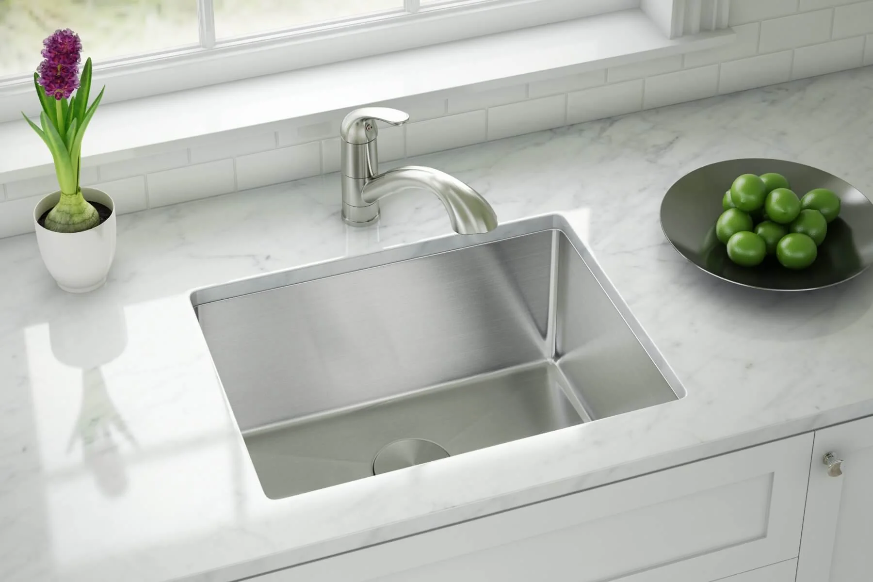 Single Handle Kitchen Faucet with Pull-Out Sprayer in Chrome, A-700-C - Image 3