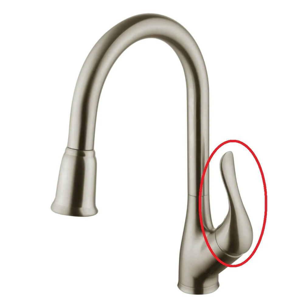 Brushed Nickel Faucet Handle, AL4-02-BN - Image 2