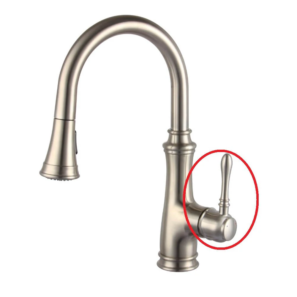 Brushed Nickel Faucet Handle, AL4-03-BN - Image 2