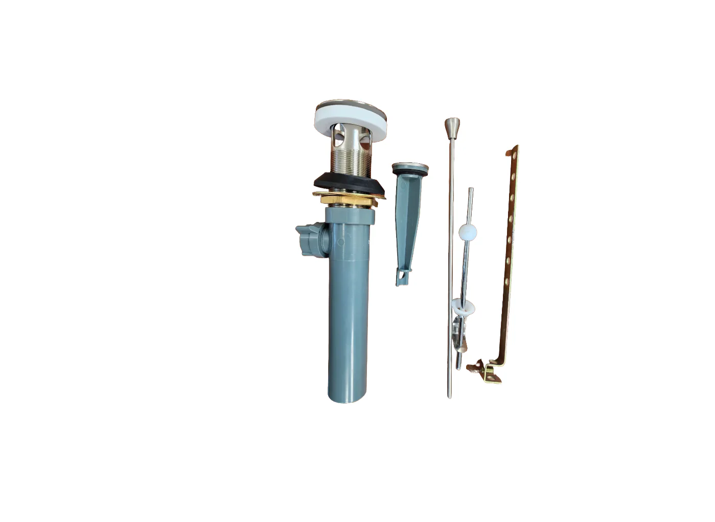 Heavy Duty Brushed Nickel Bathroom Popup Drain with Lift Rod, AL5-05-BN - Image 5