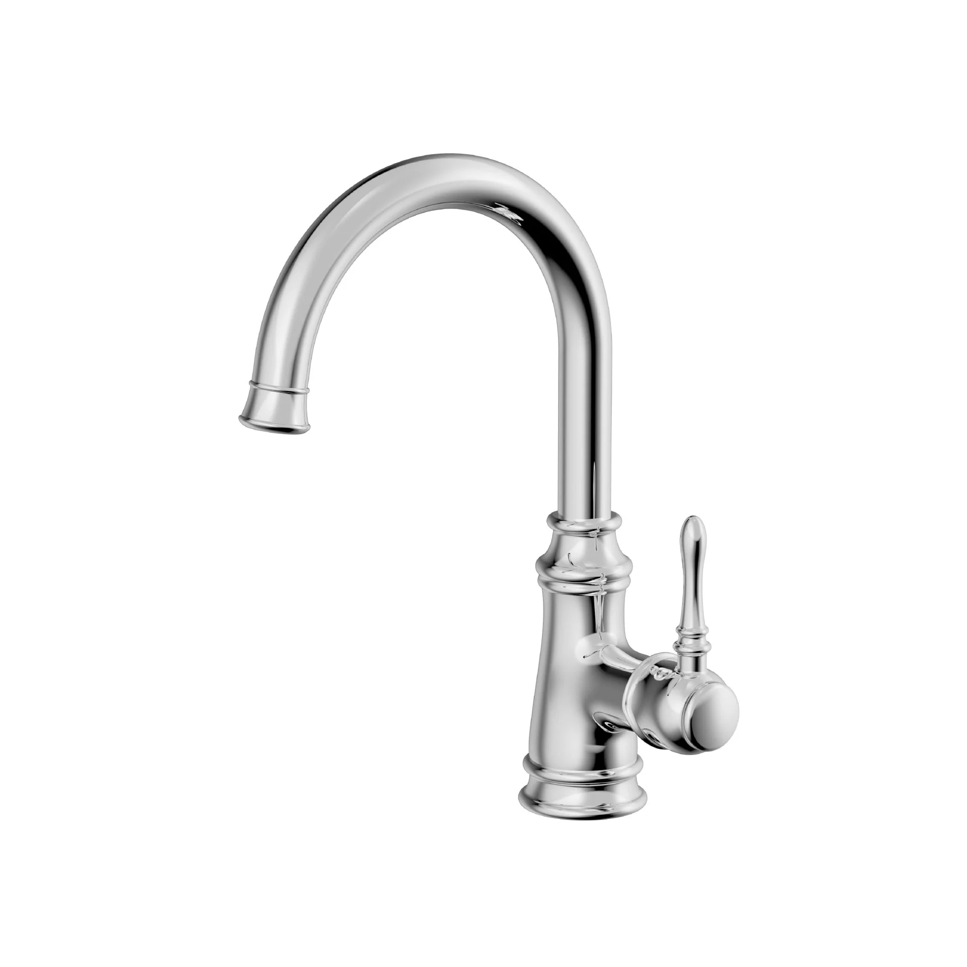 Goose Neck Single Handle Bar Faucet in Chrome, BAR-7260-C - Image 6