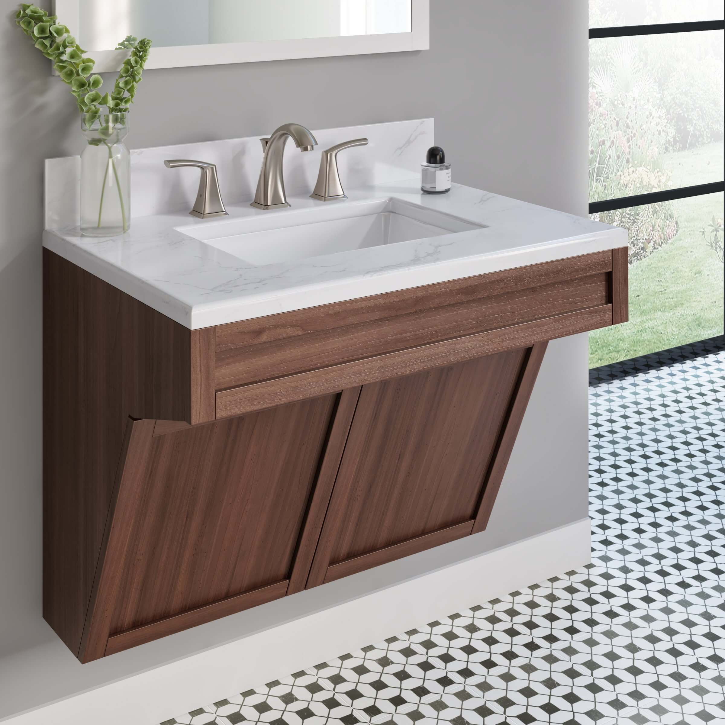 20" Shallow White Porcelain Undermount ADA Rectangular Bathroom Sink, ADA-VCS-1218-R - Image 4