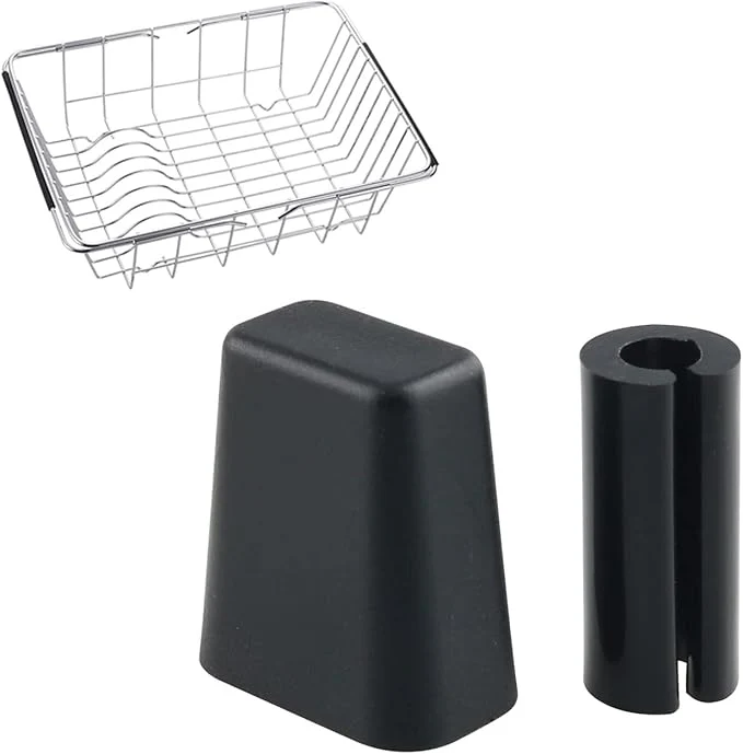 8-Pack Black Replacement Feet Protectors for Sink Grid, AL6-13 - Image 2