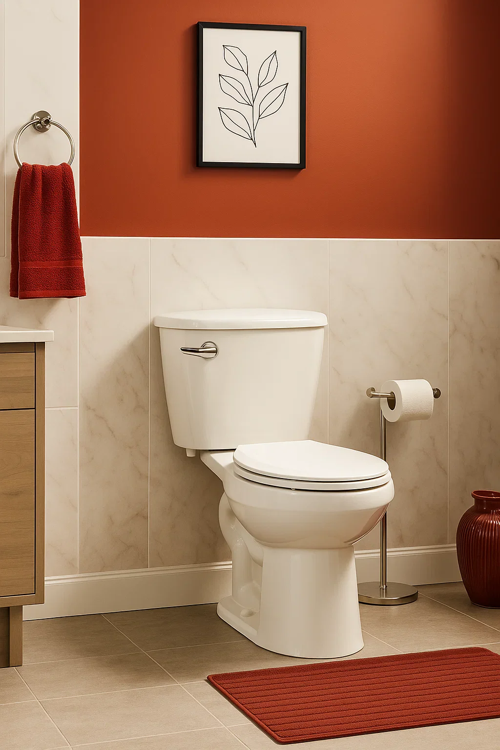 Elongated ADA-Compliant Left Lever Handle 2-Piece Comfort Height Toilet, TL-100-L - Image 4