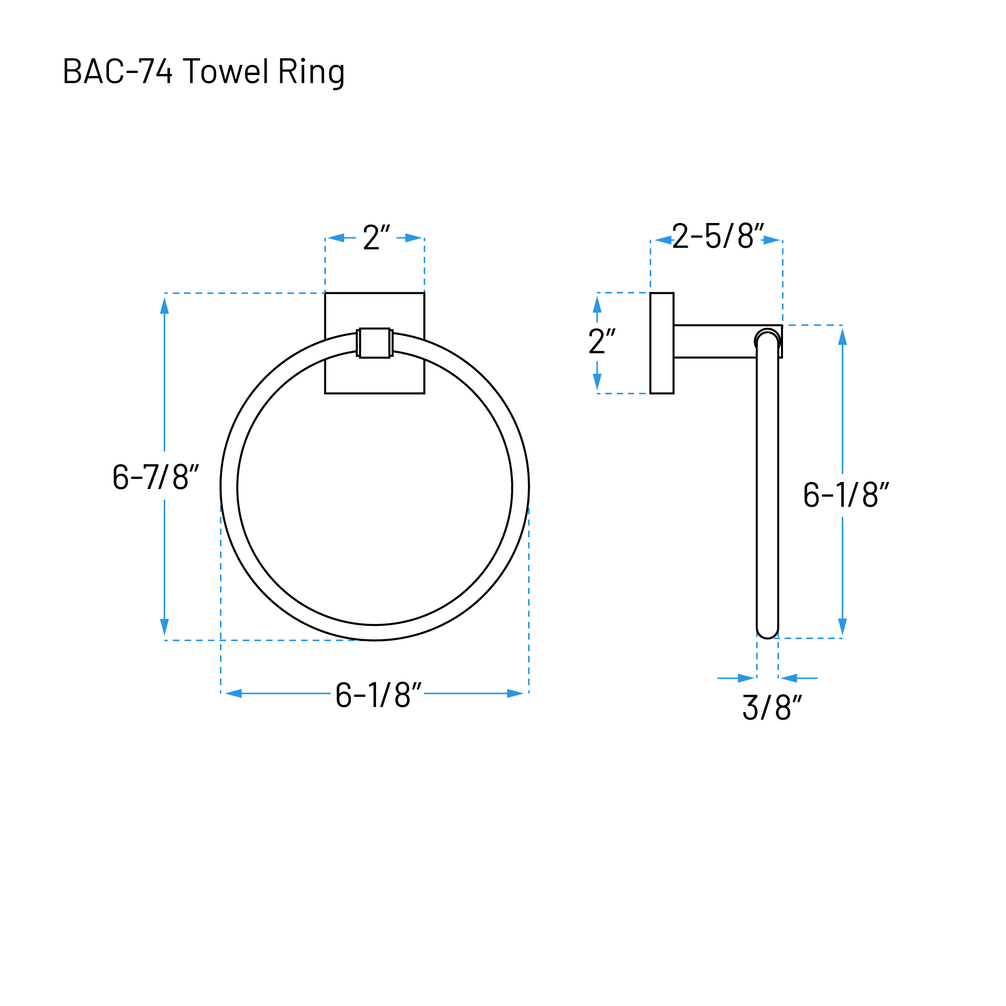 Rainvera Chrome Four-Piece Bathroom Accessory Set, BAC-74-C - Image 9