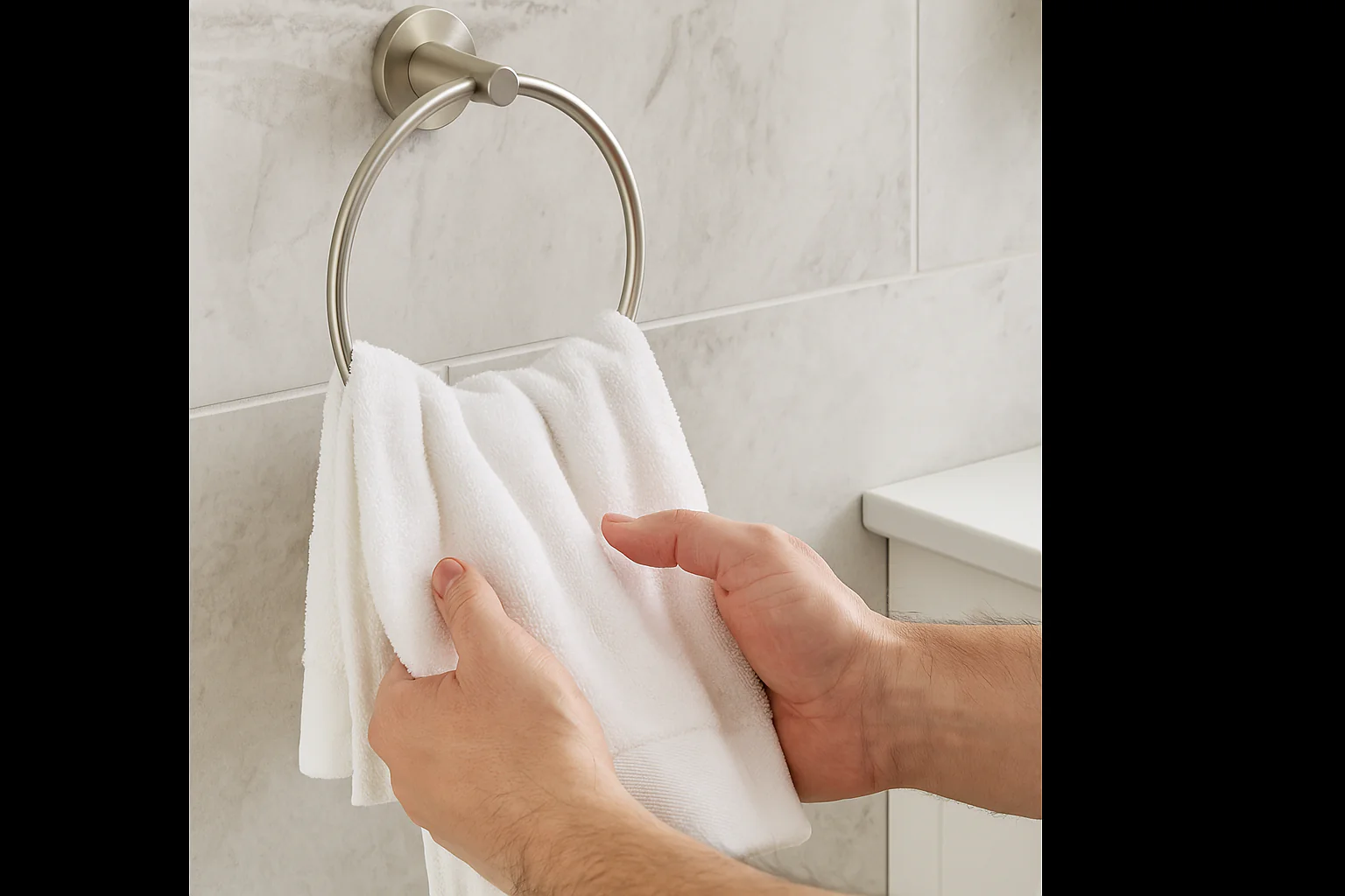 Serenica Brushed Nickel Four-Piece Bathroom Accessory Set, BAC-75-BN - Image 6