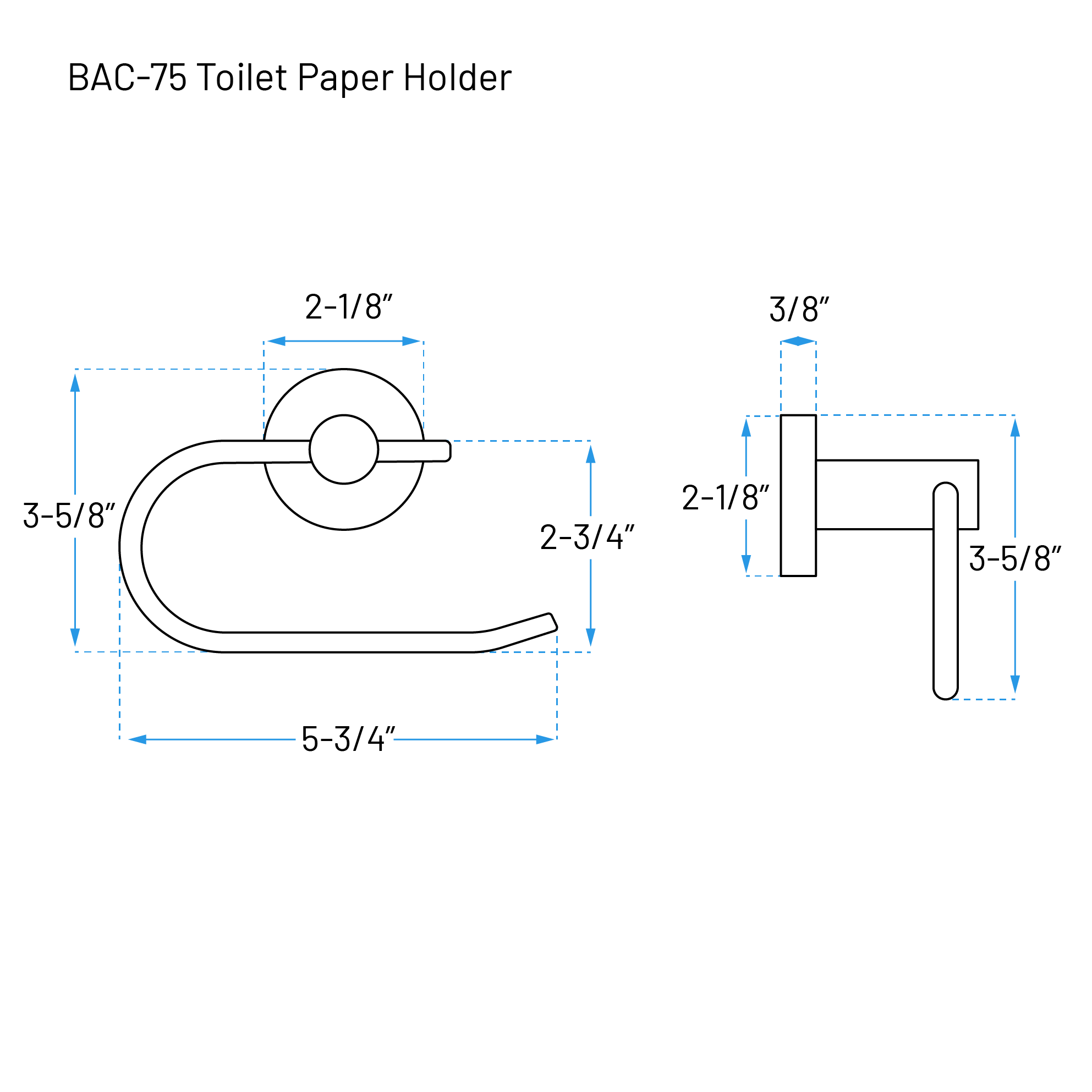 Serenica Chrome Four-Piece Bathroom Accessory Set, BAC-75-C - Image 5