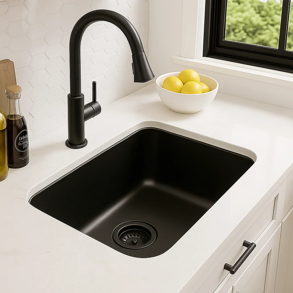 Matte Black Basket Strainer Set for 3-1/2" Drain Openings, SR-330-BL - Image 3