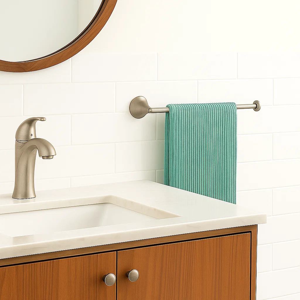 Verdessa Brushed Nickel Four-Piece Bathroom Accessory Set, BAC-76-BN - Image 3