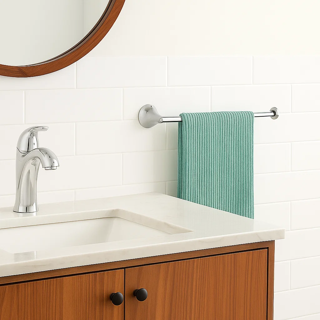 Verdessa Chrome Four-Piece Bathroom Accessory Set, BAC-76-C - Image 3