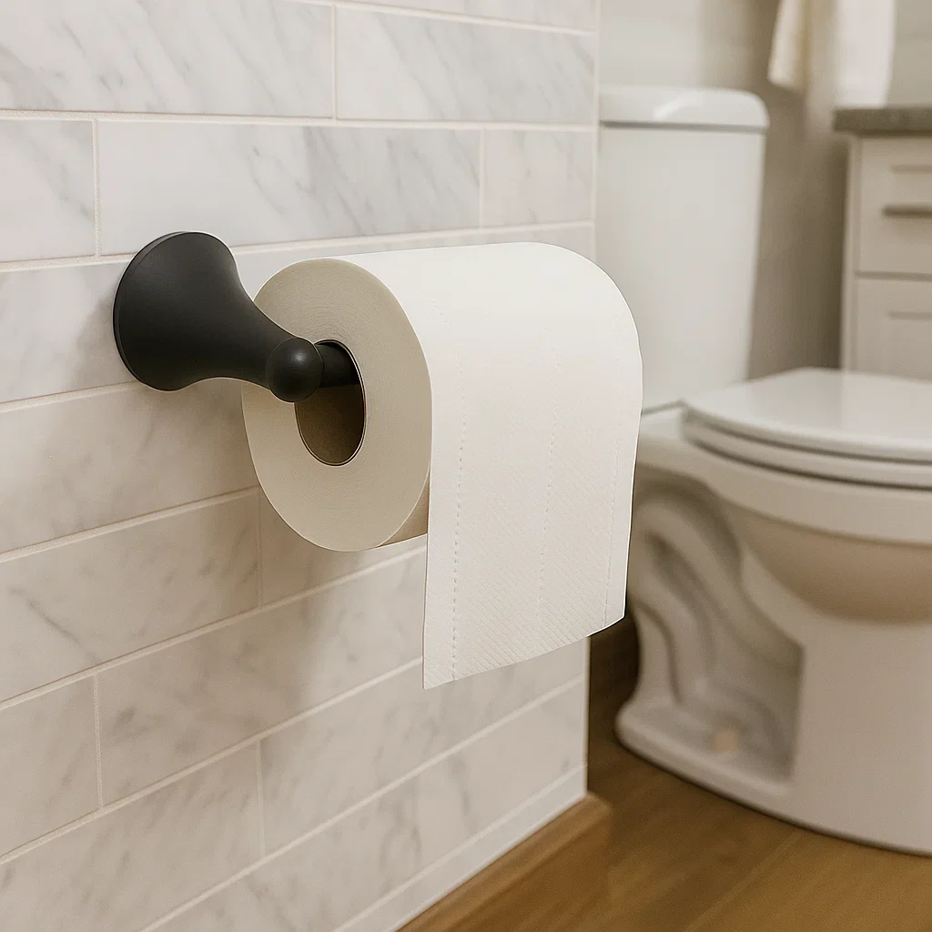 Verdessa Matte Black Four-Piece Bathroom Accessory Set, BAC-76-BL - Image 3
